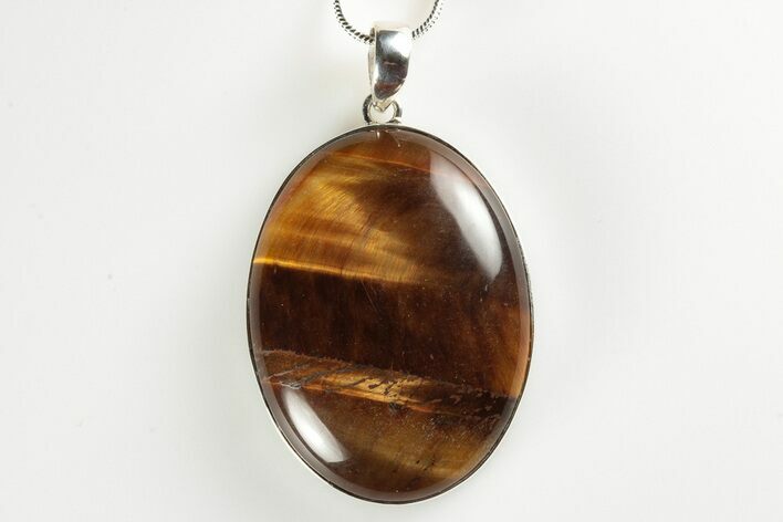 Tiger's Eye Pendant (Necklace) - Sterling Silver #192347
